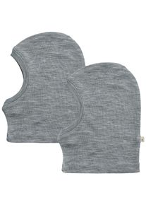 Wheat Bivakmuts 2 Wool Balaclava Kim (set, 2 stuks) unisex hoeden maat 56/57 grijs