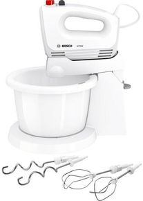 Bosch Handmixer CleverMixx MFQ2600W, Edelst. Mixstaaf/knethaken, 4 standen, standaard, wit handmixers wit