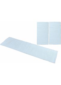 my home Set slaapkamerkleedjes Malin Hochflor, shaggy, effen kleuren, lichte glans, microvezel, onderhoudsvriendelijk bedvloerkleden maat 14 wit