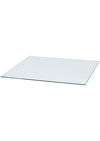 Heathus Bodemplaat Heathus Vierkant 110 Glas Vierkant, 110 x 110 cm, als bescherming tegen vonken tuin & klussen wit