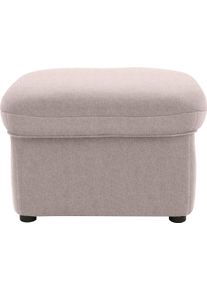 DOMO collection Hocker Faenza DOMO collectie voetenbank/poef, in zeer veel verschillende kleuren hockers maat Structuur zacht beige