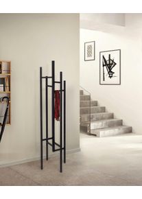 WOODMAN Kapstok Eigen in scandinavisch design, van vingerlas massief beuken, fsc kledingrekken & kapstokken zwart