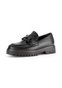 Gabor Loafers Florence , blokhak, slipper, zakelijke schoen in comfortwijdte g (= wijd) dames loafers maat 44 zwart