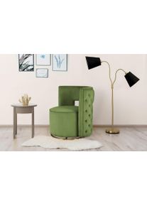 Kayoom Fauteuil Draaistoel Beverly 125, draaibaar, frame van staal, fluweelachtige oppervlakte (1 stuk) fauteuils