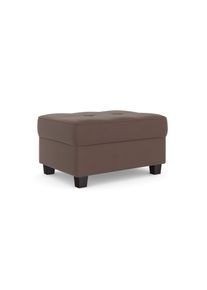 DOMO collection Hocker Florentina hockers maat Micro-velours bruin
