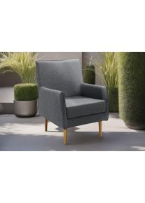 DOMO collection Fauteuil Sonce, individueel uitbreidbaar Polstertstoel voor terras, tuin en balkon, speciaal voor buiten fauteuils maat Structuur