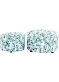 Kayoom Hocker Indira 2-delige set, hocker-set in mooie stijl, Scandinavisch ontwerp (set, 2 stuks) hockers multicolor