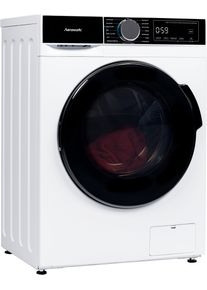Hanseatic Wasmachine HWMA814B, Snelwasprogramma, voorprogrammeren starttijd voorladers wit