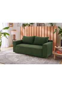 Jockenhöfer Jockenhöfer Gruppe Slaapbank Ron Ruimtebesparende bank met slaapfunctie, binnenveringsinterieur groen, slaapbanken, Breedte ligoppervlak: 82 cm,