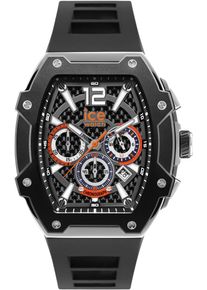 Ice Watch ice-watch Chronograaf ICE boliday - Steel - Large - CH Armbandhorloge, quartz, herenhorloge, siliconen armband, stopwatchfunctie heren horloges zwart