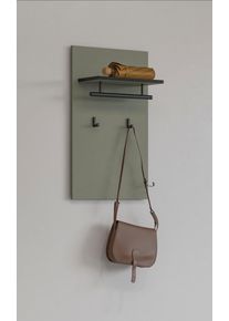 Inosign Kapstokpaneel Cross,Breedte 40 cm moderne wandplank met haken en kledingstang kapstokken groen
