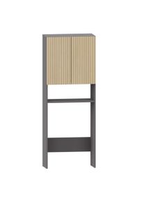 Home Affaire Kast voor wasmachine Wisla met 2 deuren, breedte 68 cm, hoogte 180 cm ombouwkasten grijs