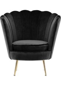Kayoom Fauteuil Sofa Barbara 125, hoogwaardige fluwelen stof met fluweelachtige aanraking (1 stuk) fauteuils maat Polyester