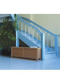 WOODMAN Zitbank NewEst in scandinavisch design, houtfineer van eiken, fsc halbankjes bruin