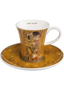 Goebel Espressokopje De kus goudkleur koffie & thee multicolor