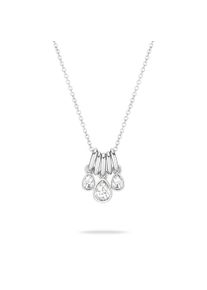 Mustang Ketting met hanger Sieraad Geschenk Roestvrijstalen Ketting Like Diamonds Druppels dames kettingen zilver(kleur)