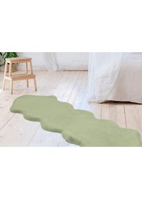 Arte Espina Vachtvloerkleed Rabbit 300 Imitatiebont, konijnenbont-gevoel, superzacht, ideaal als slaapkamerkleed dieren vloerkleden groen