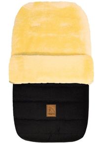 Heitmann Felle Voetenzak Eisbärchen - Lamsvacht wintervoetsak - Premium kwaliteit met echte lamsvacht, voor kinderwagen, buggy, 5 gordelsleuven,