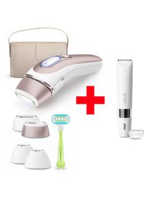 Braun IPL-ontharingsapparaat Smart Skin i·expert PL7387 4 opzetstukken voor gezicht & lichaam, venus scheerapparaat & opbergdoos laser