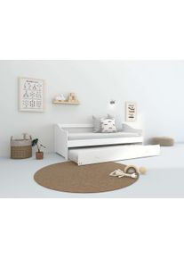 Home Affaire Slaapbank Arlo, inclusief 2 matrassen + lattenbodems, jeugdbed, logeerbed (set, 5-delig) bedden wit