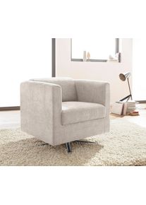 Inosign Fauteuil Bob Draaifauteuil, Clubfauteuil en Cocktailfauteuil - alles past (set) fauteuils maat Luxe-microvezel zacht beige