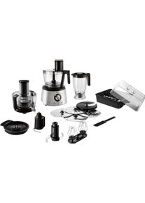 Philips Compacte keukenmachine HR7778/00 inclusief deeghaak, vruchtenpers, blender en citruspers keukenmachines zilver(kleur)