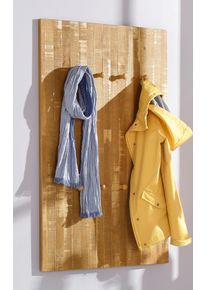 Home Affaire Kapstokpaneel Rondo met 8 massieve houten haakjes, in shabby-look, breedte 75 cm kapstokken beige