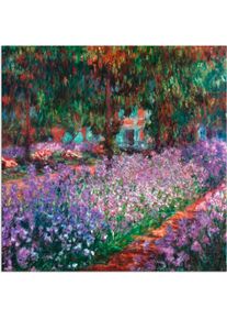 Artland Artprint De tuin van de kunstenaar bij Giverny als artprint van aluminium, artprint voor buiten, artprint op linnen in verschillende maten