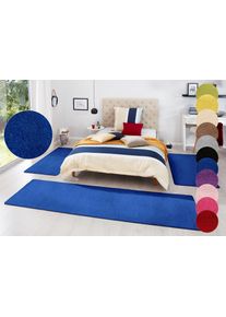 Hanse Home Set slaapkamerkleedjes Fancy Unikleur, slaapkamerkleed, 3-delige loperset voor de slaapkamer bedvloerkleden maat 14 blauw