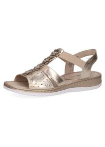 Caprice Sandalen , zomerschoen, sandaal, bandjessandaal, met bloemdecoratie dames sportieve sandalen maat 42 goud(kleur)