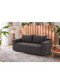 Jockenhöfer Jockenhöfer Gruppe Slaapbank Ron Ruimtebesparende bank met slaapfunctie, binnenveringsinterieur grijs, slaapbanken, Breedte ligoppervlak: 82 cm,