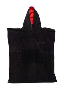 Quiksilver Badponcho Hoody Towel jongens badjassen maat Onesize zwart
