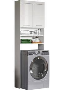 Welltime Kast voor wasmachine Avena Wasmachine opbouw - plaats voor wasmachines tot 60 cm breed ombouwkasten wit