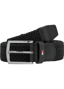 Tommy Hilfiger Gevlochten riem DENTON ELASTIC In grootte verstelbaar unisex riemen maat 105 zwart