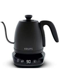 Krups Waterkoker BW9238 coffee control Gooseneck, 1 l, Zwanenhals-uitloop, 1 L, digitale weergave, 8 instellingen waterkokers zwart