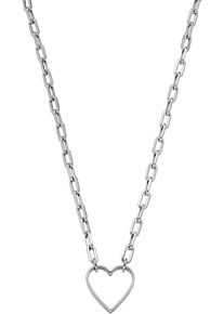 Liebeskind Berlin Ketting met hanger Schmuck Geschenk Edelstahl Halskette Herz, LJ-0349-N-45 dames kettingen zilver(kleur)