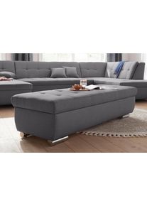 DOMO collection Hocker Aversa hockers maat Structuur zwart