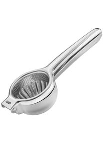 Gefu Citruspers Lemon efficiënt hefprincipe, druppelvrije uitloop, roestvrij staal citruspersen zilver(kleur)