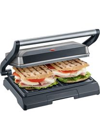 Severin Contactgrill KG 2394 grillplaten met antiaanbaklaag, inclusief vetopvangschaal contact grills grijs