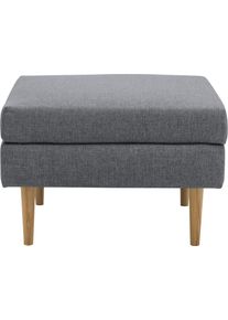 DOMO collection Hocker Filho, individueel uitbreidbaar Polsterhocker voor terras, tuin en balkon, speciaal voor buiten hockers maat Structuur grijs