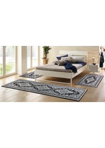 my home Set slaapkamerkleedjes Oriental, Made in Belgium Loperset, korte pool, ori&euml;nt-look, met randdessin, gemakkelijk in onderhoud, elegant
