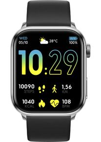 Ice Watch ice-watch Smartwatch ICE smart 2.0 - 1.96 Armbandhorloge, dameshorloge, herenhorloge, siliconen armband, stappenteller unisex horloges zwart