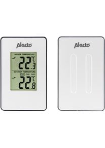 Alecto Radiografisch weerstation WS-1050 weerstation met radiosignaal-buitensensor weerstations wit