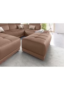 DOMO collection Hocker AVA hockers maat SOFTLUX®-imitatieleer bruin