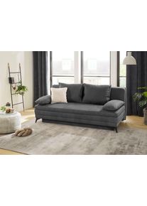 Jockenhöfer Jockenhöfer Gruppe Slaapbank Laurin geschikt als volwaardig bed, slaapfunctie en opbergvak/bedlade grijs, slaapbanken, Breedte ligoppervlak: 158 cm,