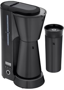 WMF Filterkoffieapparaat KÜCHENminis, Aroma Thermo to go Deep Black, 0,625 l, Automatische uitschakeling, Cromargan, incl. thermoskan en