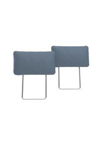 Places of Style Hoofdsteun Costello, B: 48 cm Set: 2 stuks, passend bij de serie (2 stuks) blauw, toebehoren voor banken, 48 cm