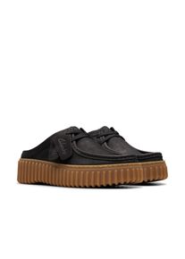 Clarks Clogs Torhill Mule Plateausandaal, muiltjes met plateauzool en siernaad dames clogs maat 36 zwart