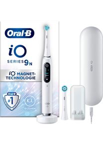 Oral-B Oral B Elektrische tandenborstel IO 9 met magneet-technologie, 7 poetsmodi, kleurendisplay & reisetui voor de lader mondverzorging wit