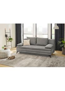 Jockenhöfer Jockenhöfer Gruppe Slaapbank Laurin geschikt als volwaardig bed, slaapfunctie en opbergvak/bedlade grijs, slaapbanken, Breedte ligoppervlak: 158 cm,